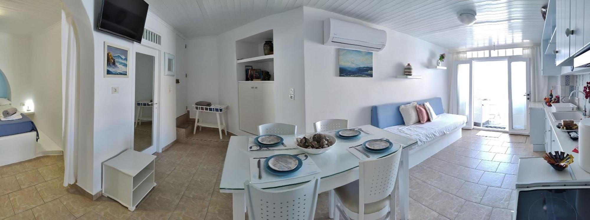 Blue Mare Apartments On The Beach Firopotamos 객실 사진