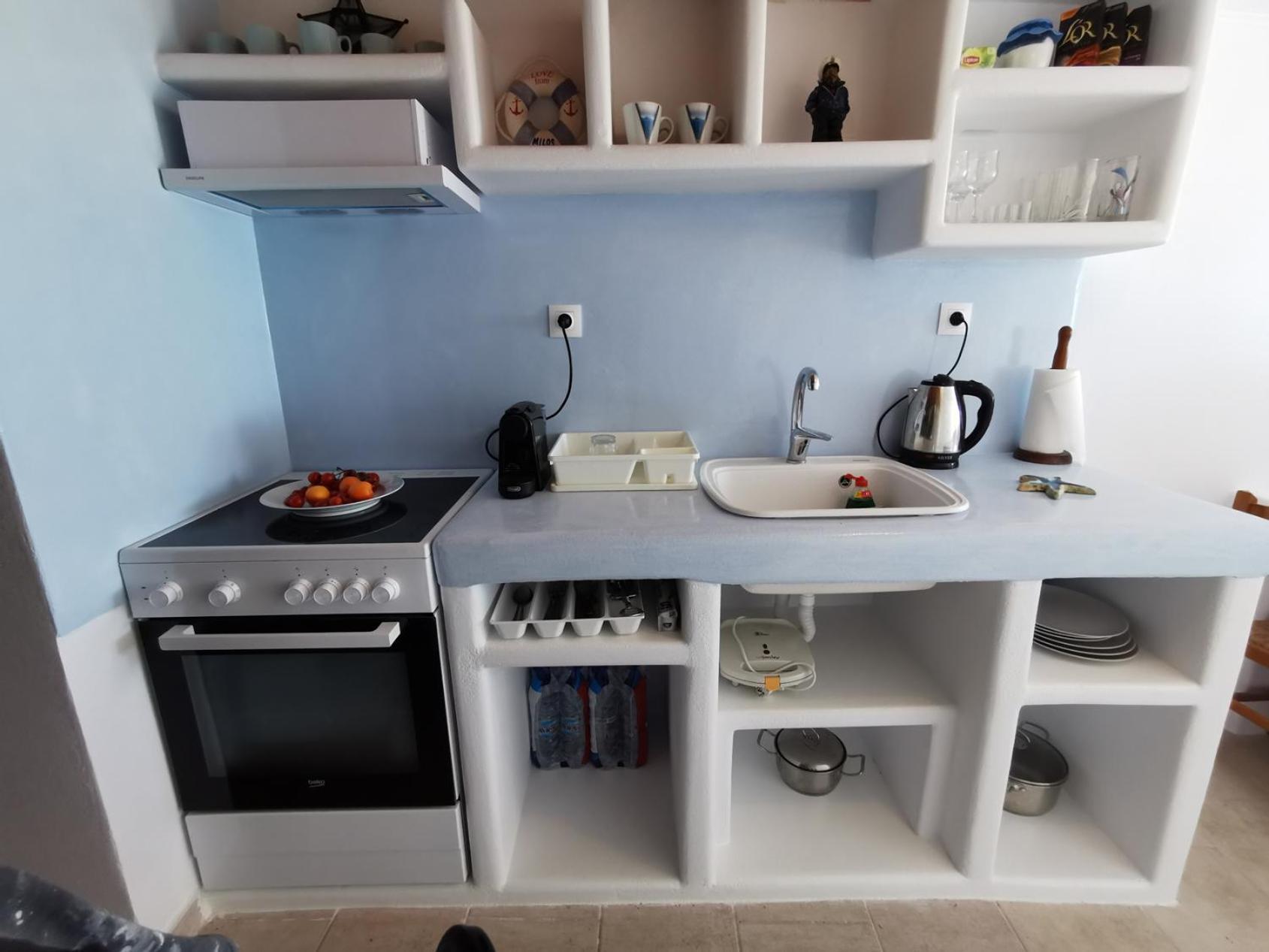 Blue Mare Apartments On The Beach Firopotamos 객실 사진