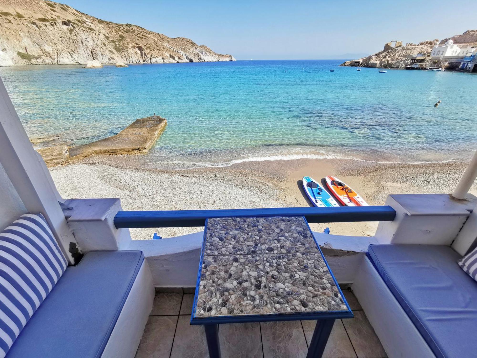 Blue Mare Apartments On The Beach Firopotamos 객실 사진